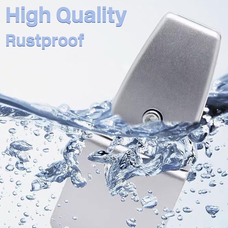 First-zgel 4 Packs Sneeze Guard Support, Aluminum Vertical Partition Board Clamp, Acrylic Desk Divider Support Clamp, Desk Shield Privacy Panel Clamps for Clear Shield for Countertop Reception - Image 5